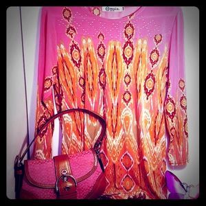 Authentic Coach Signiture Soho Flap Shoulder Purse